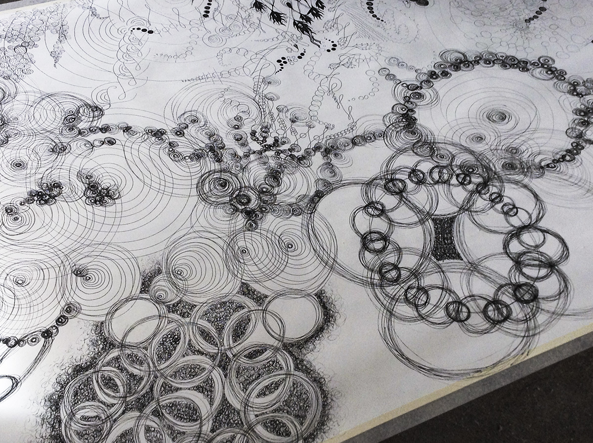 Participatory Drawing Abrams Claghorn Gallery, Albany, CA, 2016