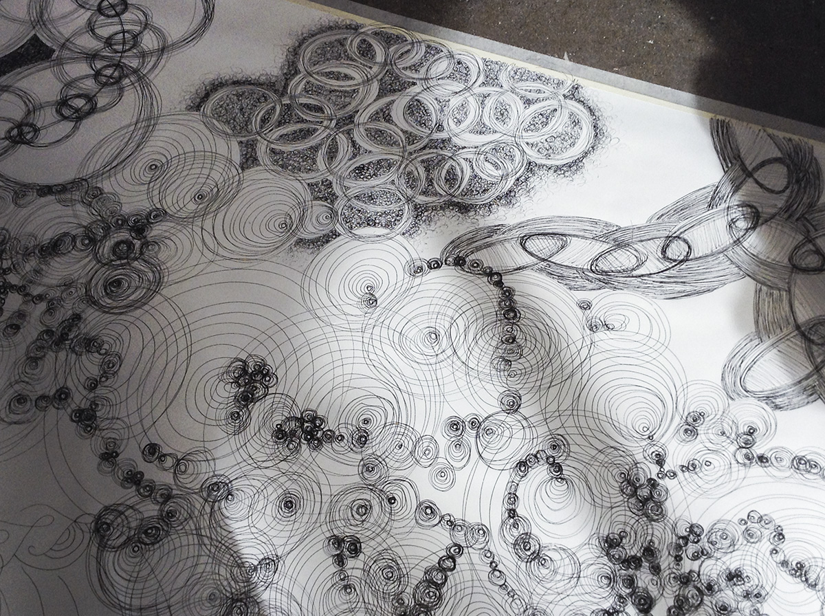 Participatory Drawing Abrams Claghorn Gallery, Albany, CA, 2016