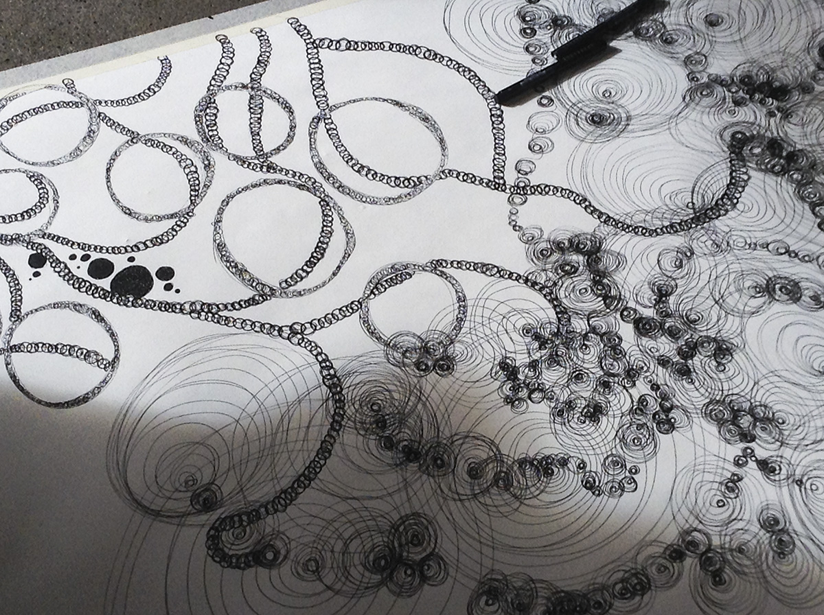 Participatory Drawing Abrams Claghorn Gallery, Albany, CA, 2016